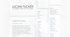 Desktop Screenshot of luciantucker.com